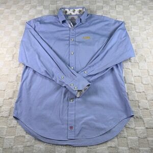 Thomas Dean LSU‎ Tigers Collegiate Button Down Shirt Men's Medium Blue Cotton